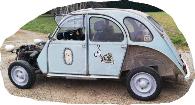 (allégée d'un peu de carrosserie pour faciliter le travail !)