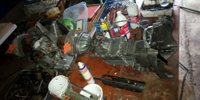 Moteur démonté