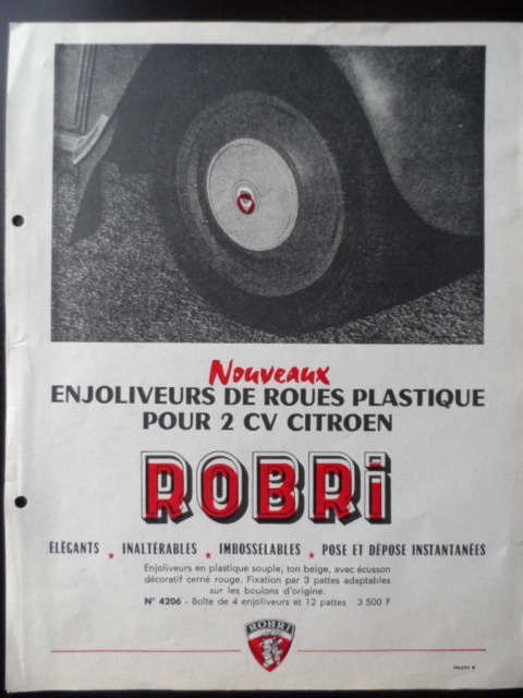 Publicité Robri pour enjoliveur accessoire