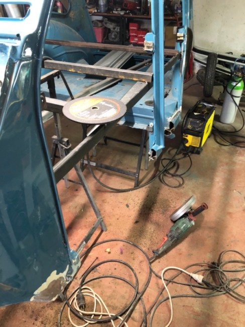 découpe du longeron coté conducteur