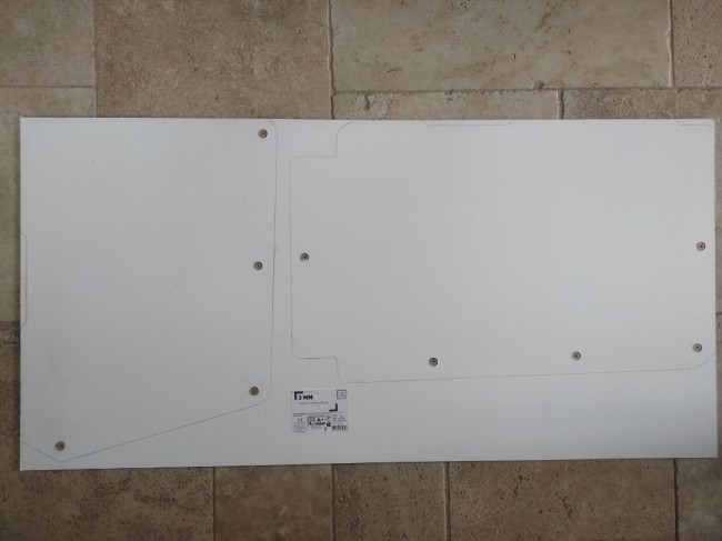 Traçage sur panneau de 3 mm.