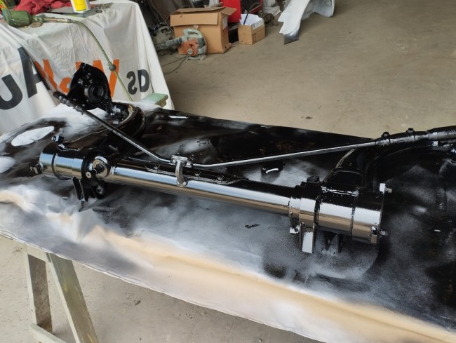 Sablage , application apprêt,mise en peinture