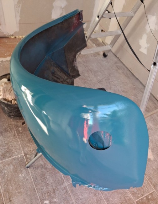 Mise en peinture base mat vernis